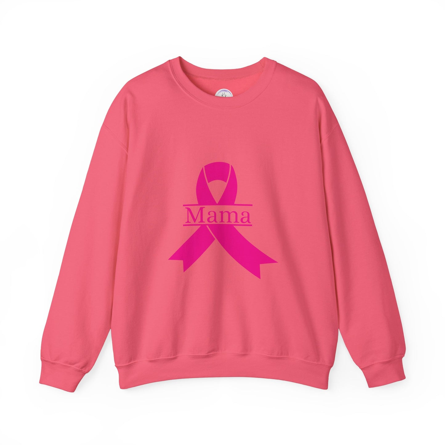 Breast Cancer Awareness Crewneck Sweatshirt - Mama Ribbon Design