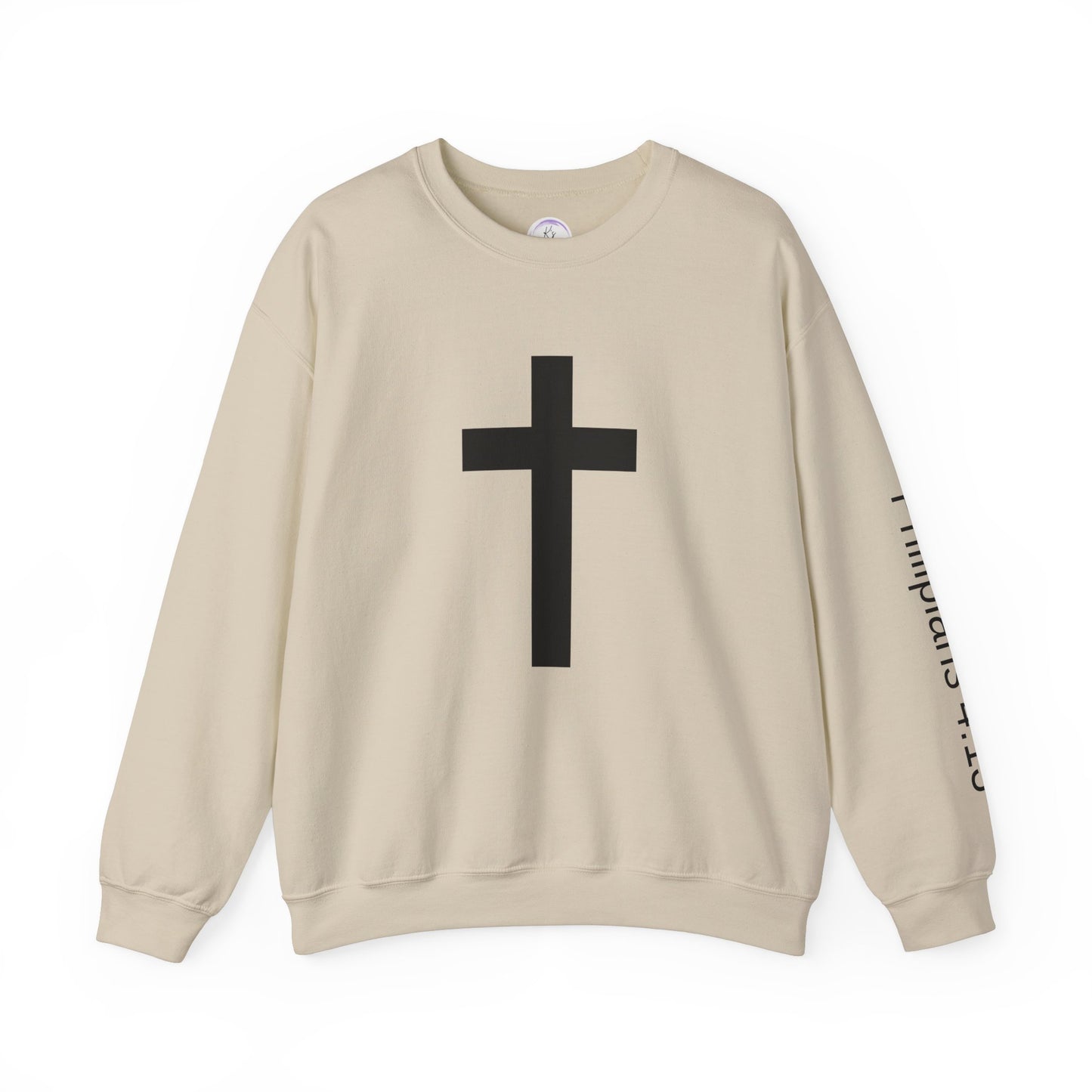 Inspirational Faith Crewneck Sweatshirt - Philippians 4:13