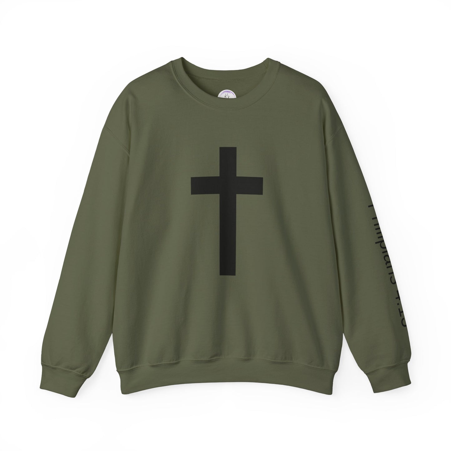 Inspirational Faith Crewneck Sweatshirt - Philippians 4:13