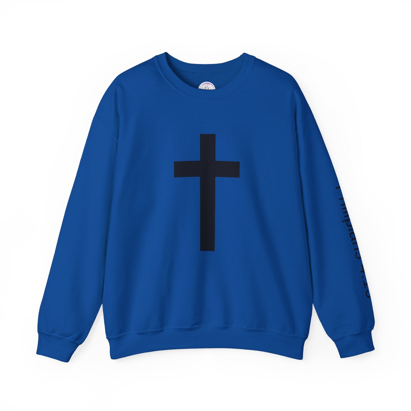 Inspirational Faith Crewneck Sweatshirt - Philippians 4:13