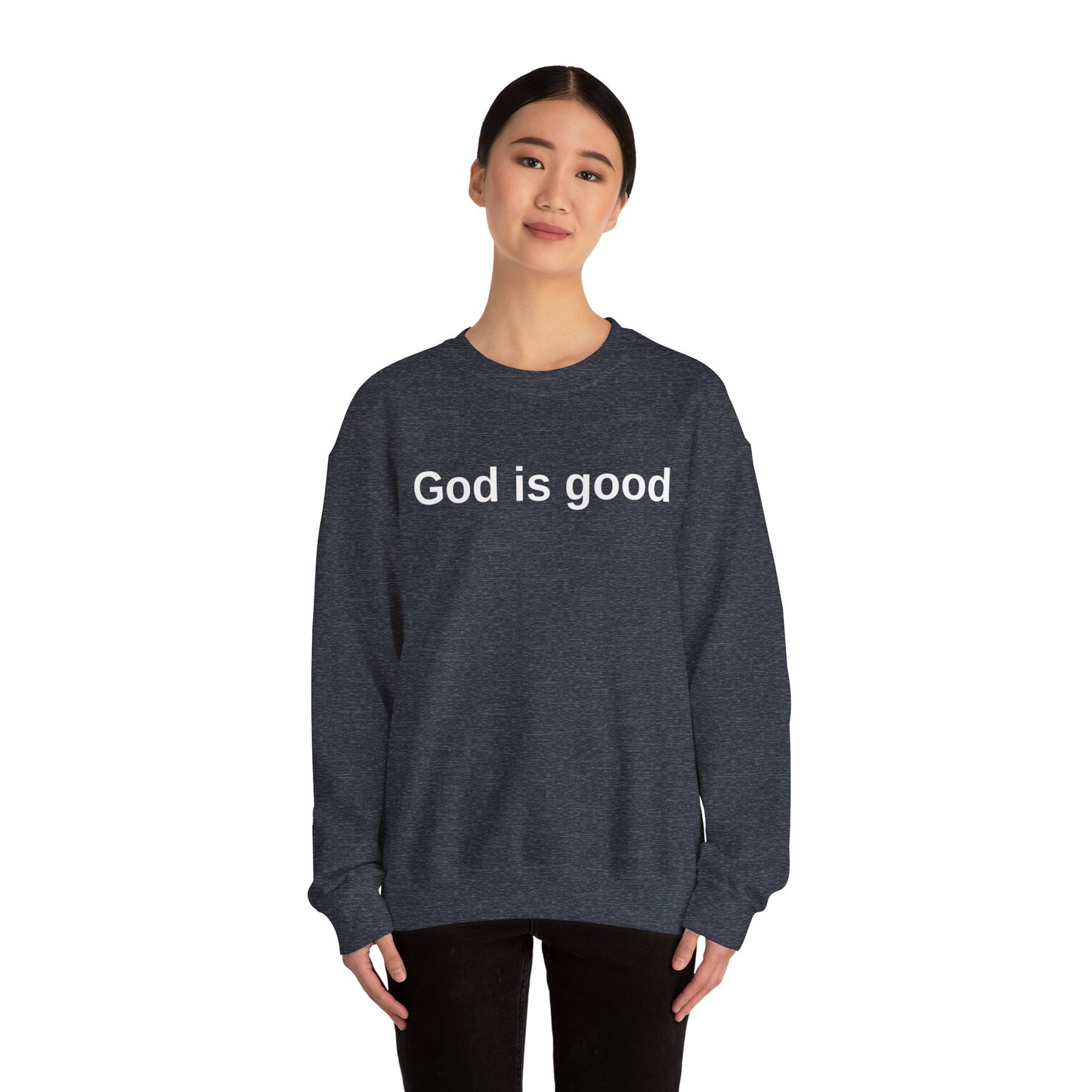 God is Good Unisex Crewneck Sweatshirt - Faith-Inspired Casual Wear