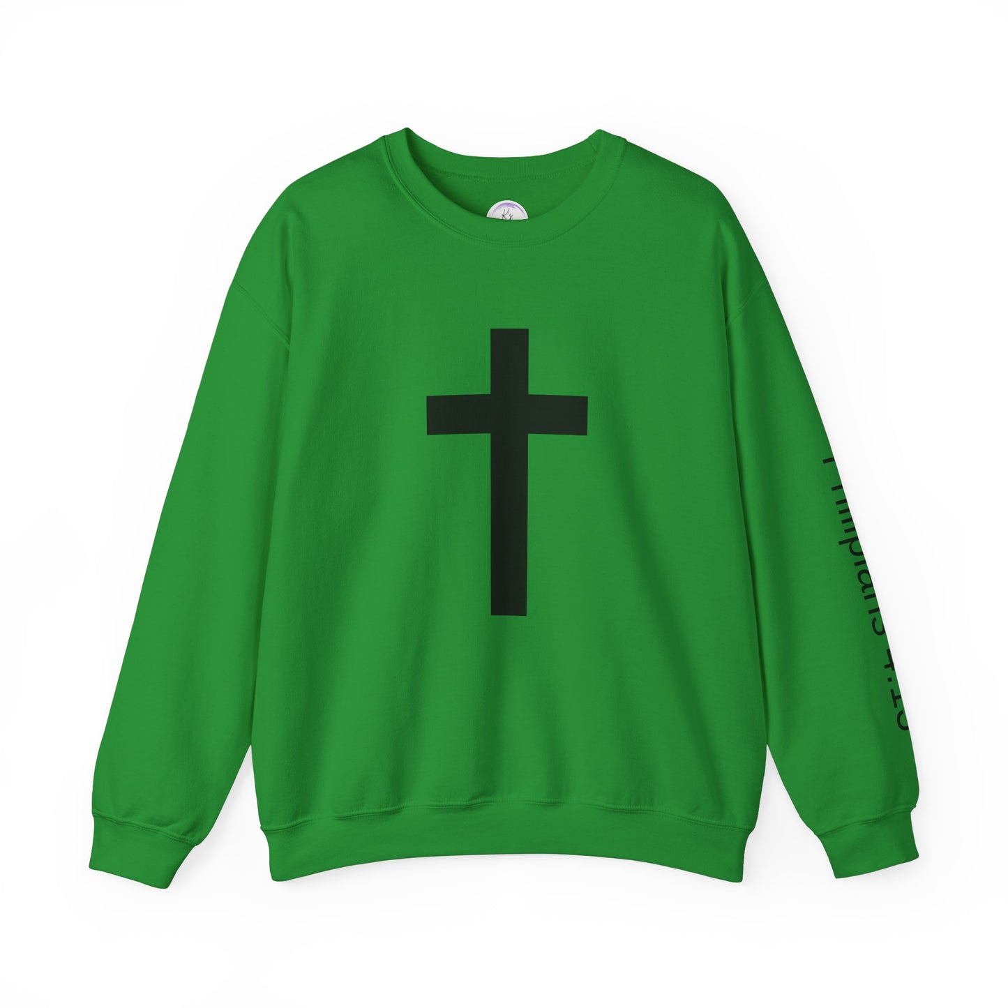 Inspirational Faith Crewneck Sweatshirt - Philippians 4:13