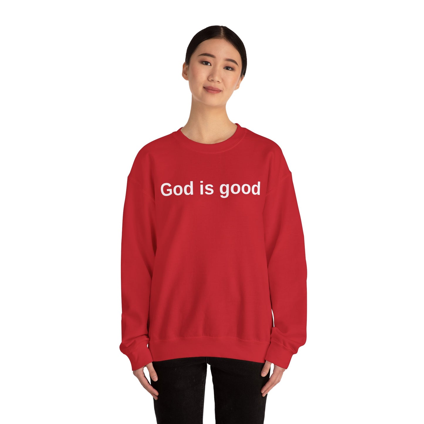 God is Good Unisex Crewneck Sweatshirt - Faith-Inspired Casual Wear