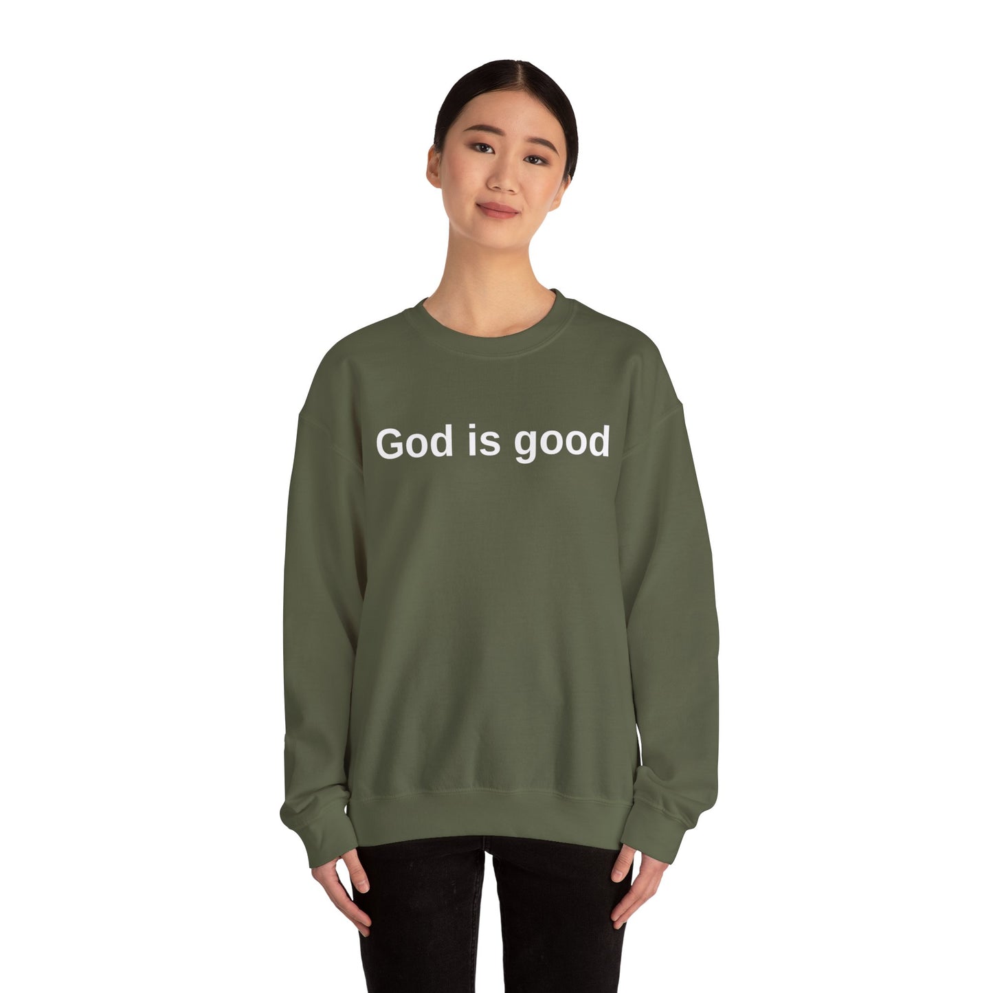 God is Good Unisex Crewneck Sweatshirt - Faith-Inspired Casual Wear