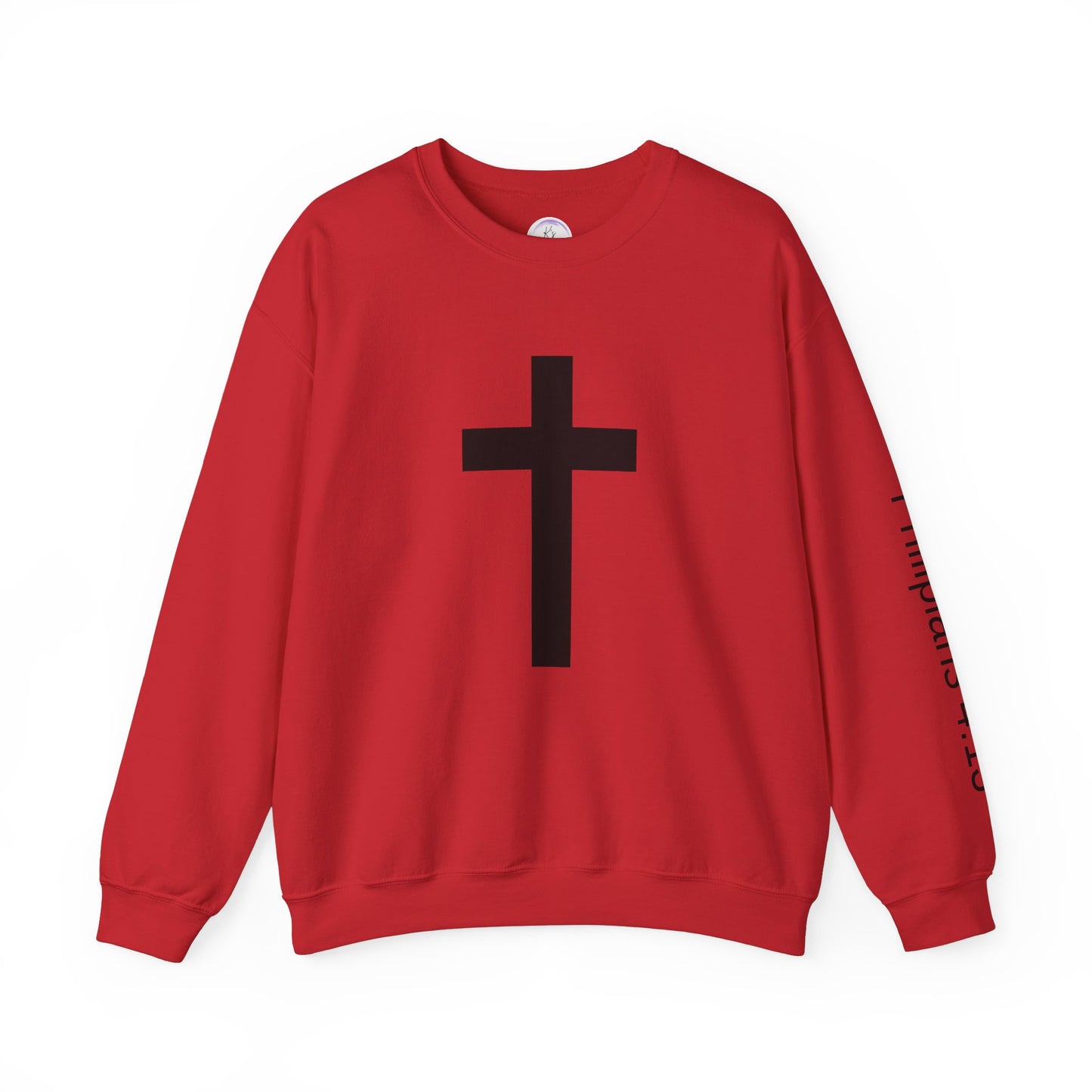 Inspirational Faith Crewneck Sweatshirt - Philippians 4:13