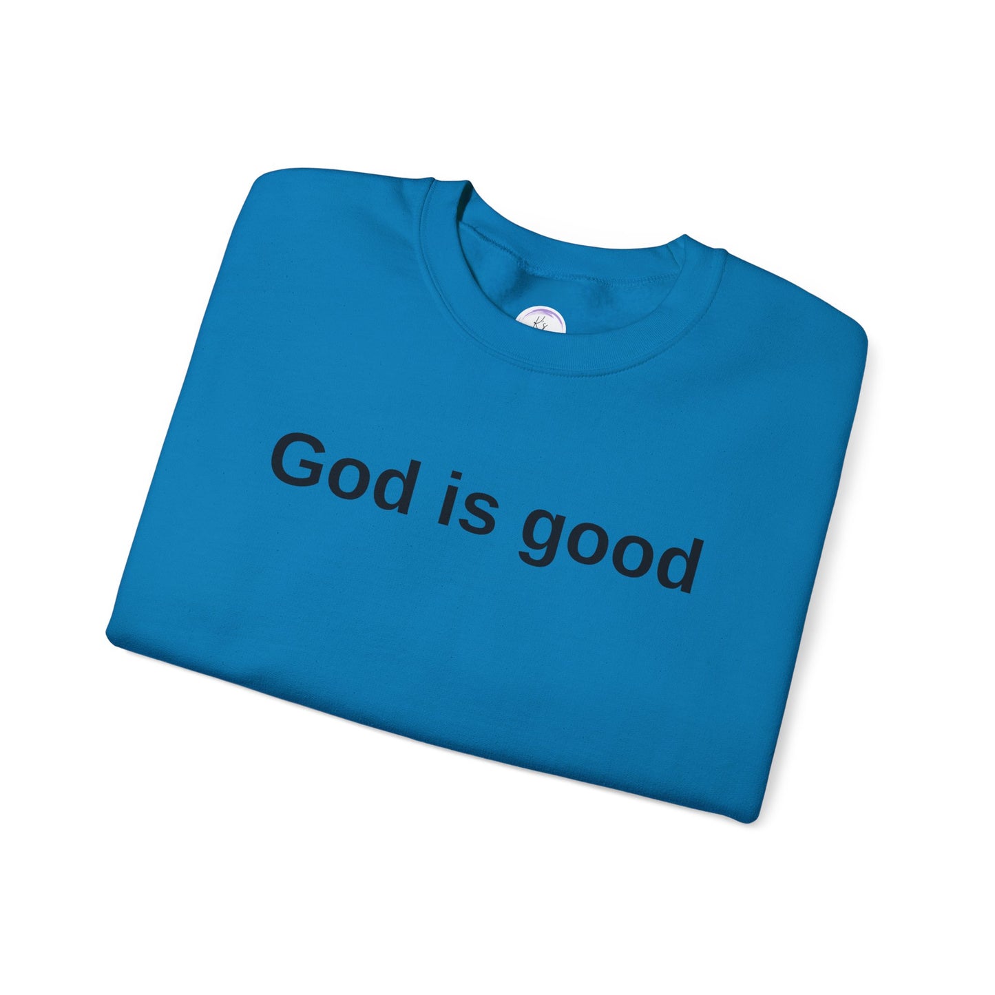God is Good Unisex Heavy Blend Crewneck Sweatshirt - Cozy and Inspirational Apparel
