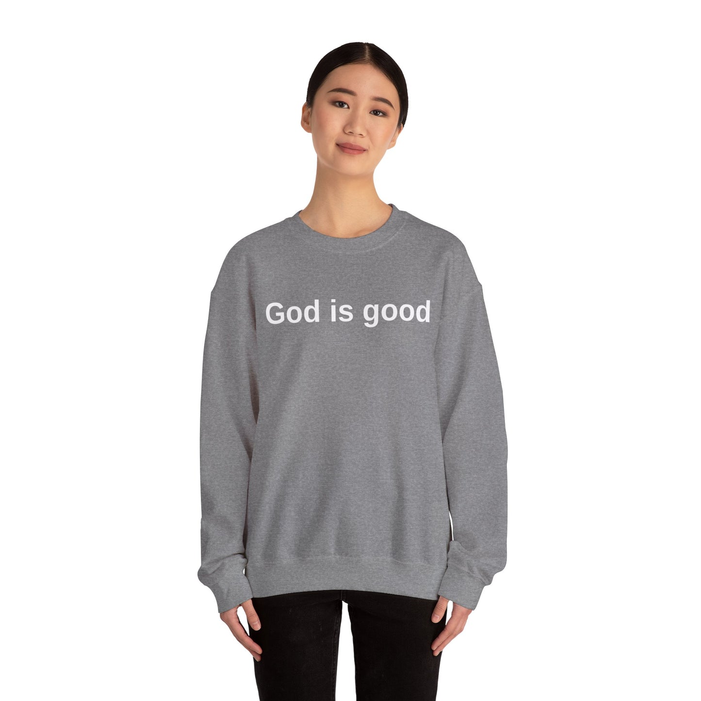 God is Good Unisex Crewneck Sweatshirt - Faith-Inspired Casual Wear