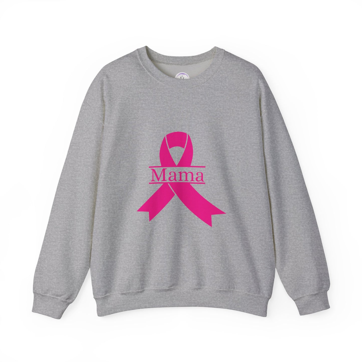 Breast Cancer Awareness Crewneck Sweatshirt - Mama Ribbon Design