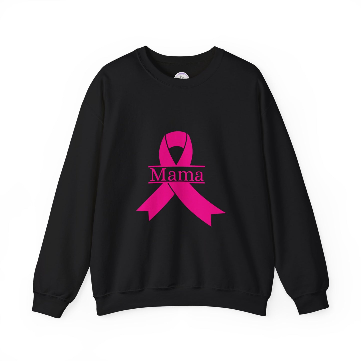 Breast Cancer Awareness Crewneck Sweatshirt - Mama Ribbon Design