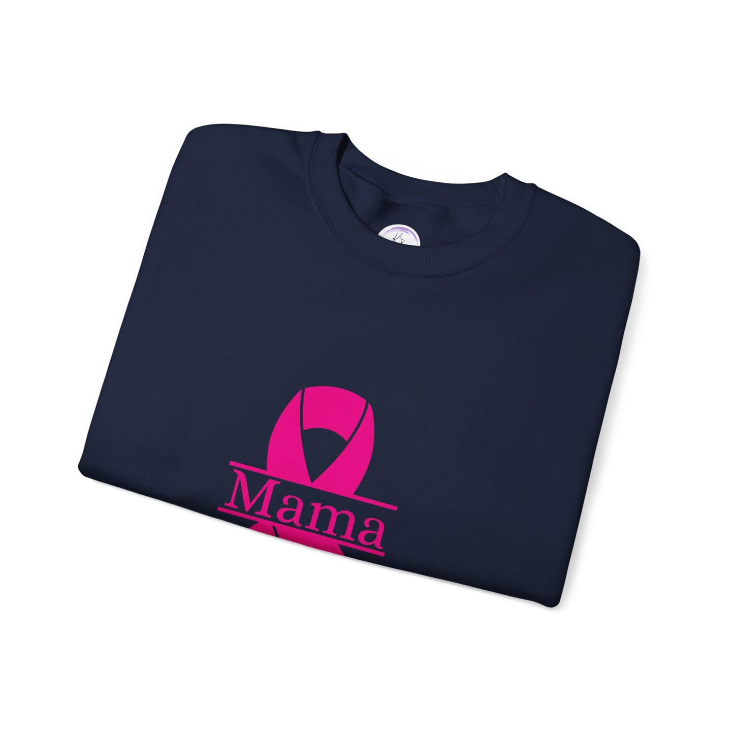 Breast Cancer Awareness Crewneck Sweatshirt - Mama Ribbon Design