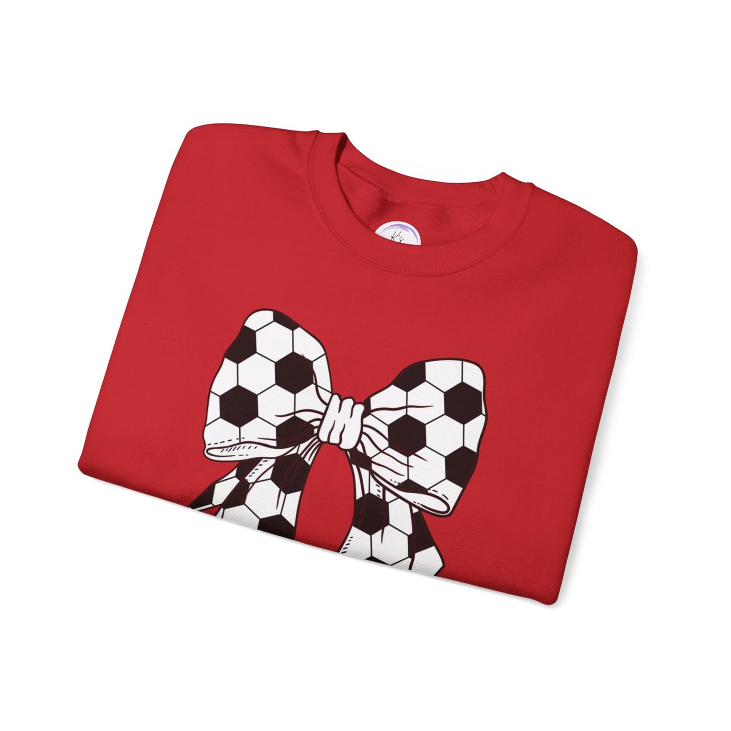Soccer Bow Unisex Crewneck Sweatshirt – Perfect for Sports Fans and Athletes