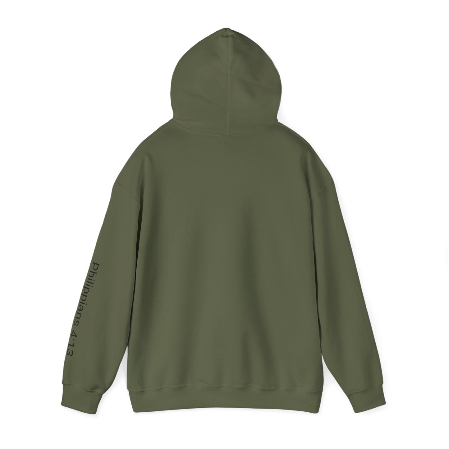 Christian Cross Hoodie | Philippians 4:13 | Cozy Unisex Heavy Blend Sweatshirt