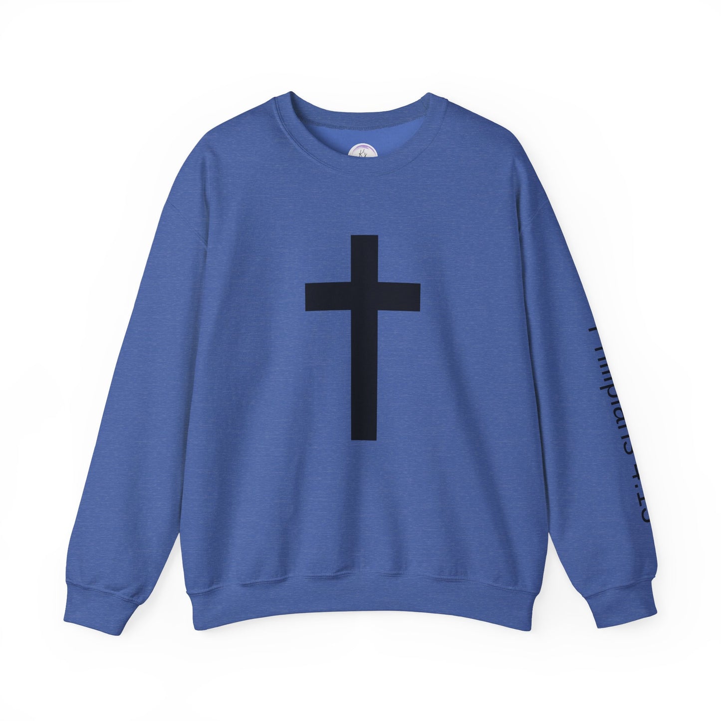 Inspirational Faith Crewneck Sweatshirt - Philippians 4:13