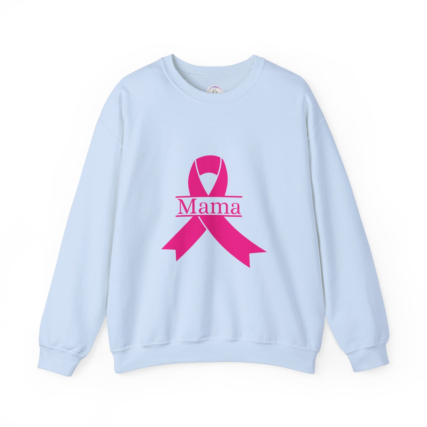 Breast Cancer Awareness Crewneck Sweatshirt - Mama Ribbon Design