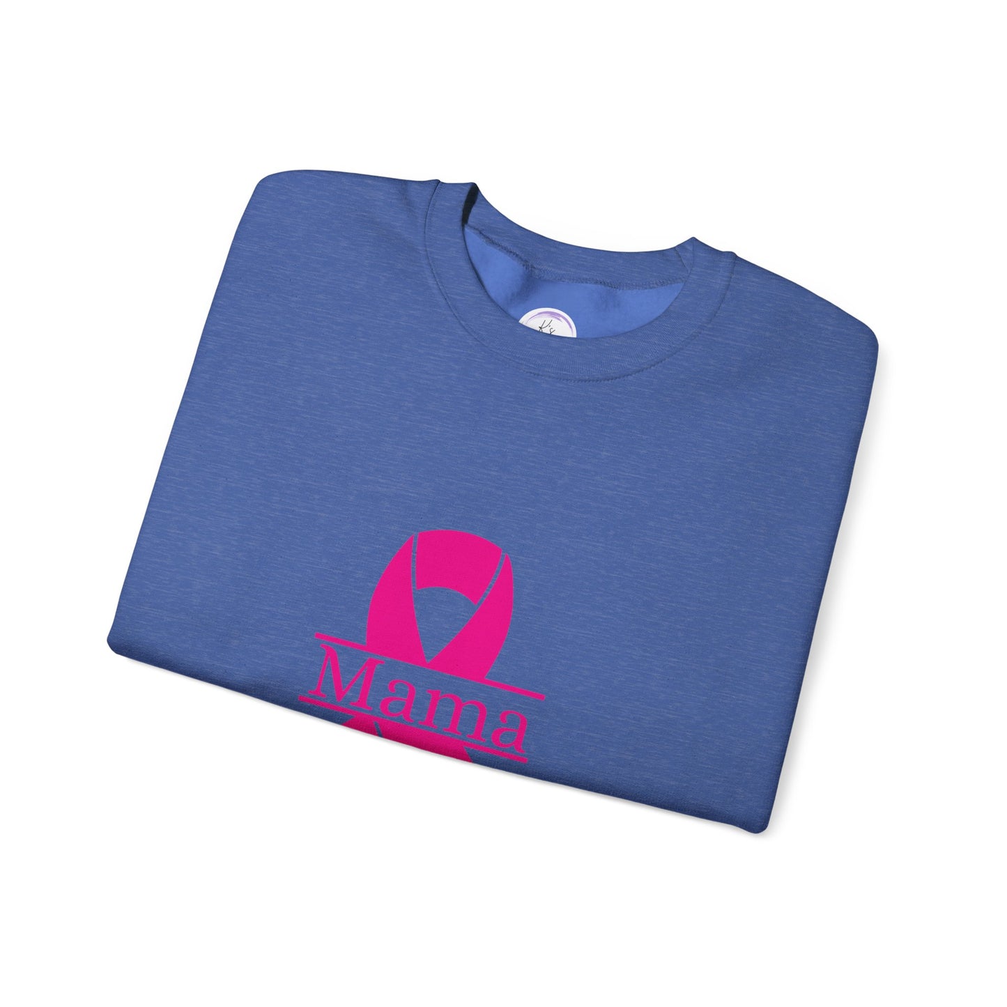 Breast Cancer Awareness Crewneck Sweatshirt - Mama Ribbon Design