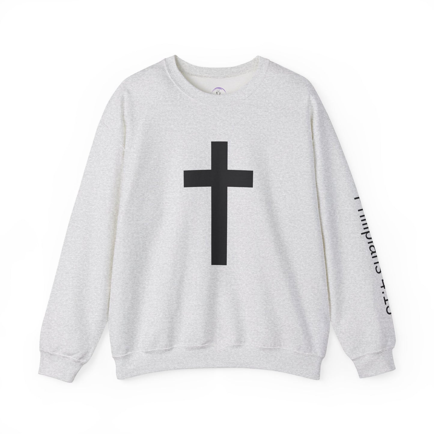 Inspirational Faith Crewneck Sweatshirt - Philippians 4:13