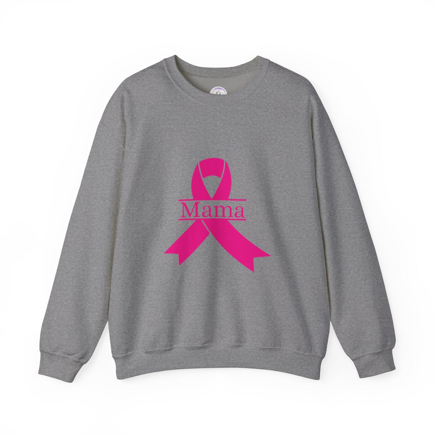 Breast Cancer Awareness Crewneck Sweatshirt - Mama Ribbon Design