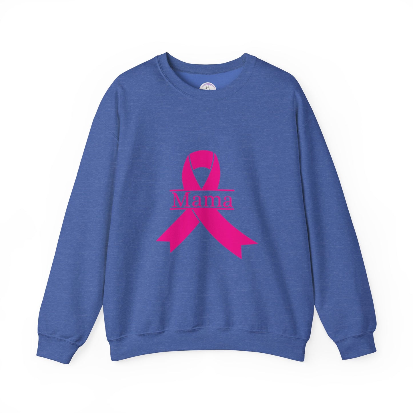 Breast Cancer Awareness Crewneck Sweatshirt - Mama Ribbon Design