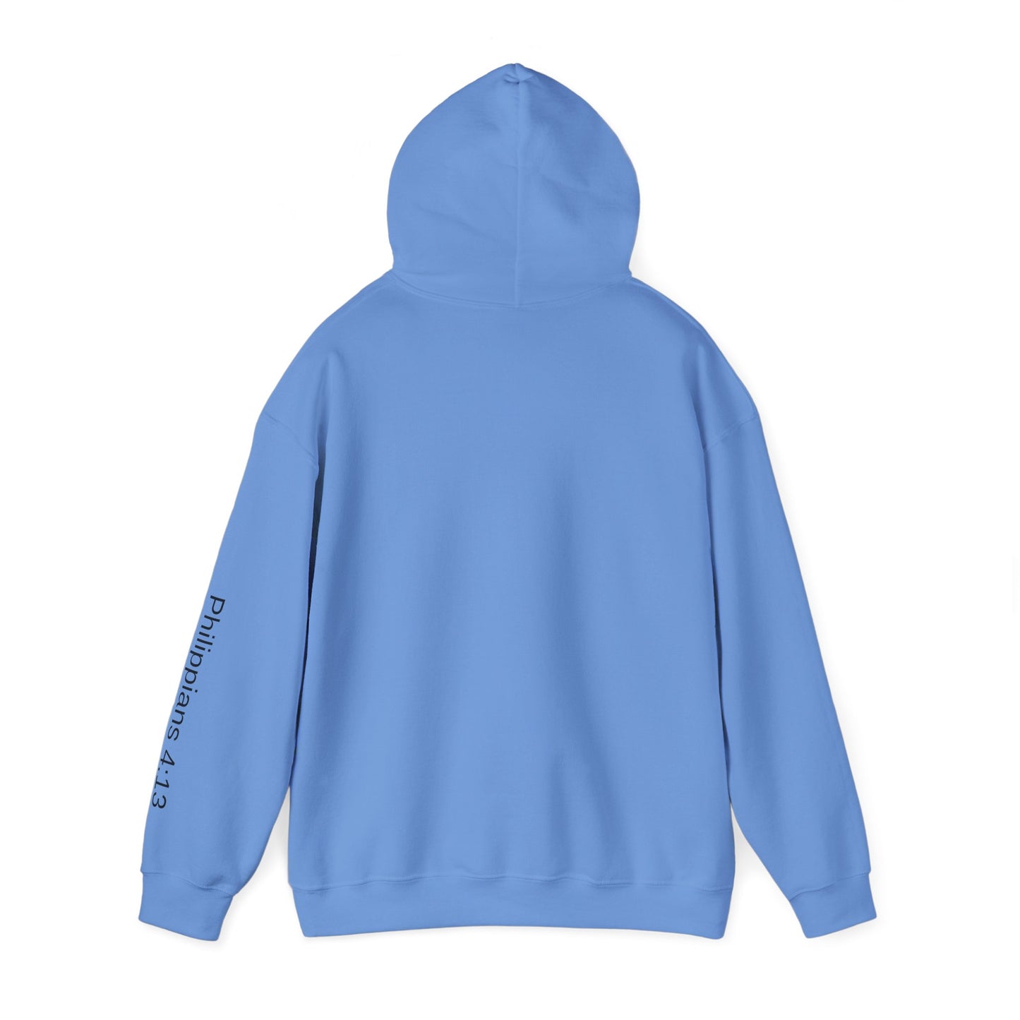 Christian Cross Hoodie | Philippians 4:13 | Cozy Unisex Heavy Blend Sweatshirt