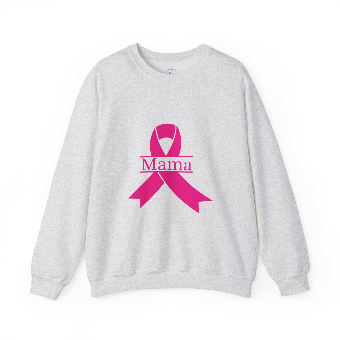 Breast Cancer Awareness Crewneck Sweatshirt - Mama Ribbon Design