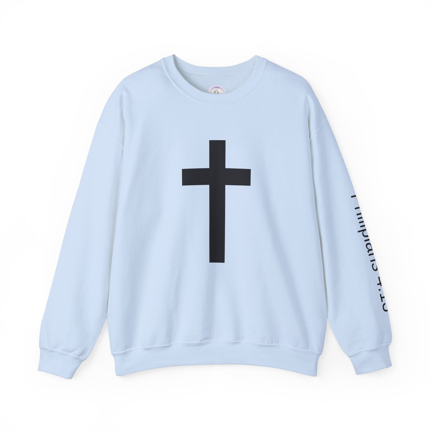 Inspirational Faith Crewneck Sweatshirt - Philippians 4:13