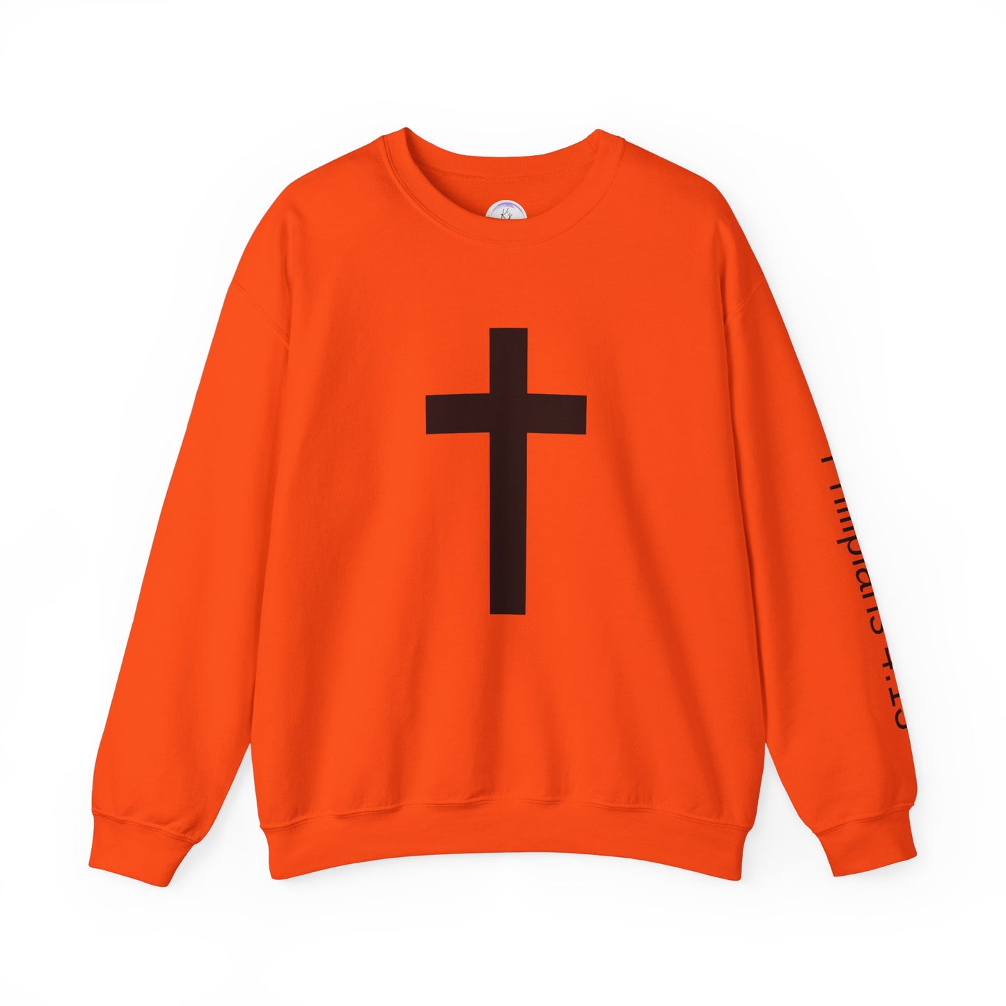 Inspirational Faith Crewneck Sweatshirt - Philippians 4:13