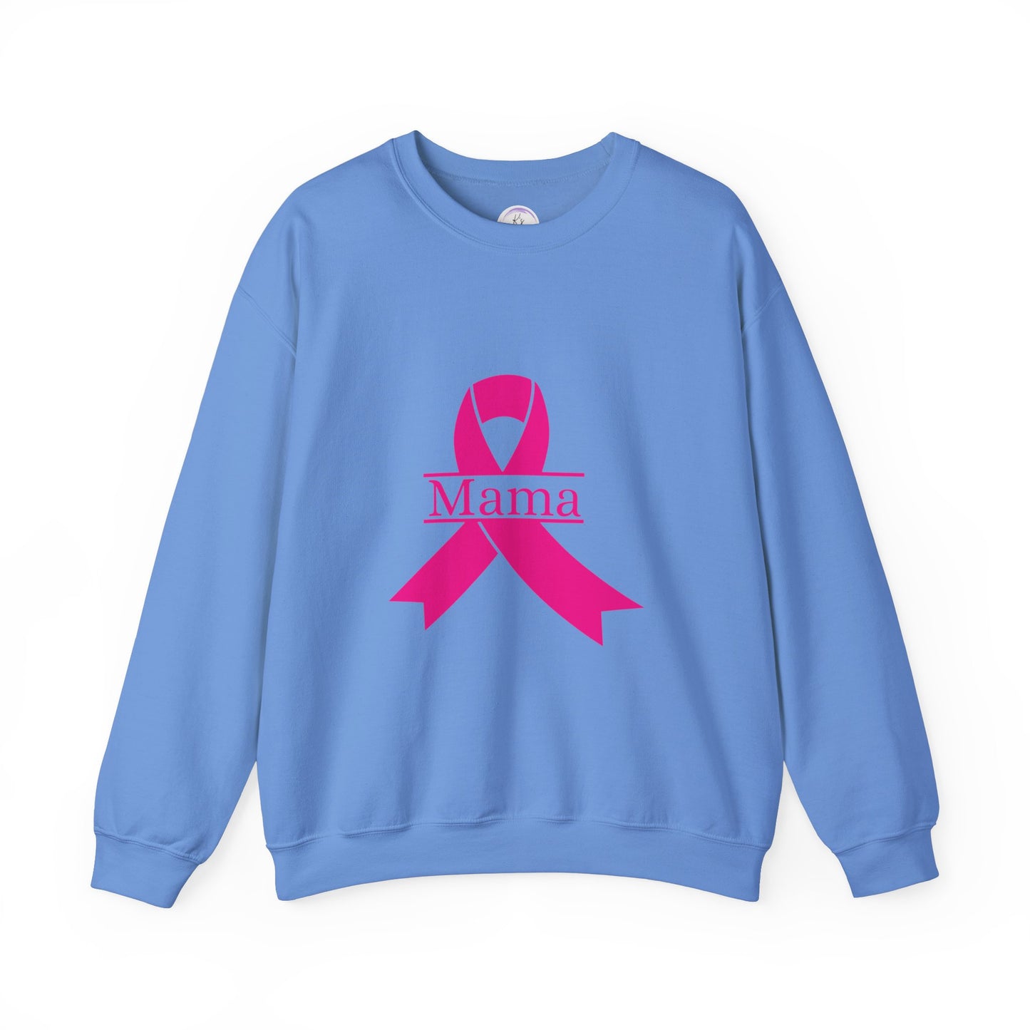 Breast Cancer Awareness Crewneck Sweatshirt - Mama Ribbon Design