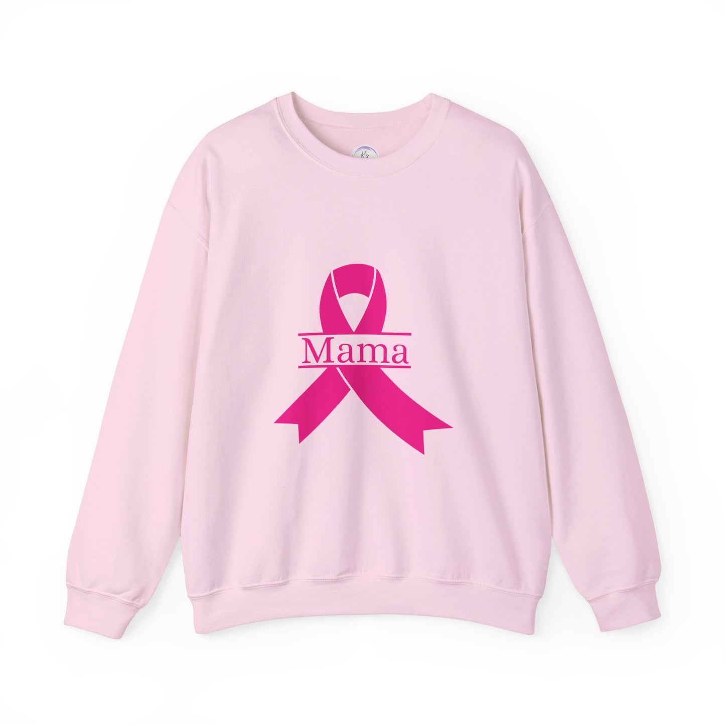 Breast Cancer Awareness Crewneck Sweatshirt - Mama Ribbon Design