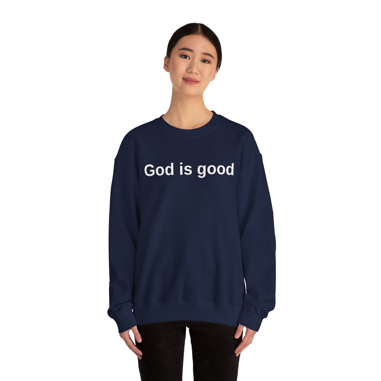 God is Good Unisex Crewneck Sweatshirt - Faith-Inspired Casual Wear