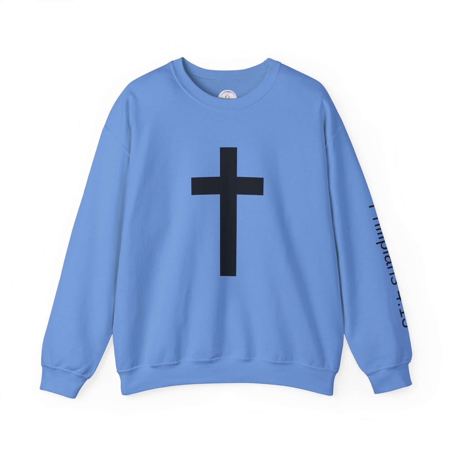 Inspirational Faith Crewneck Sweatshirt - Philippians 4:13