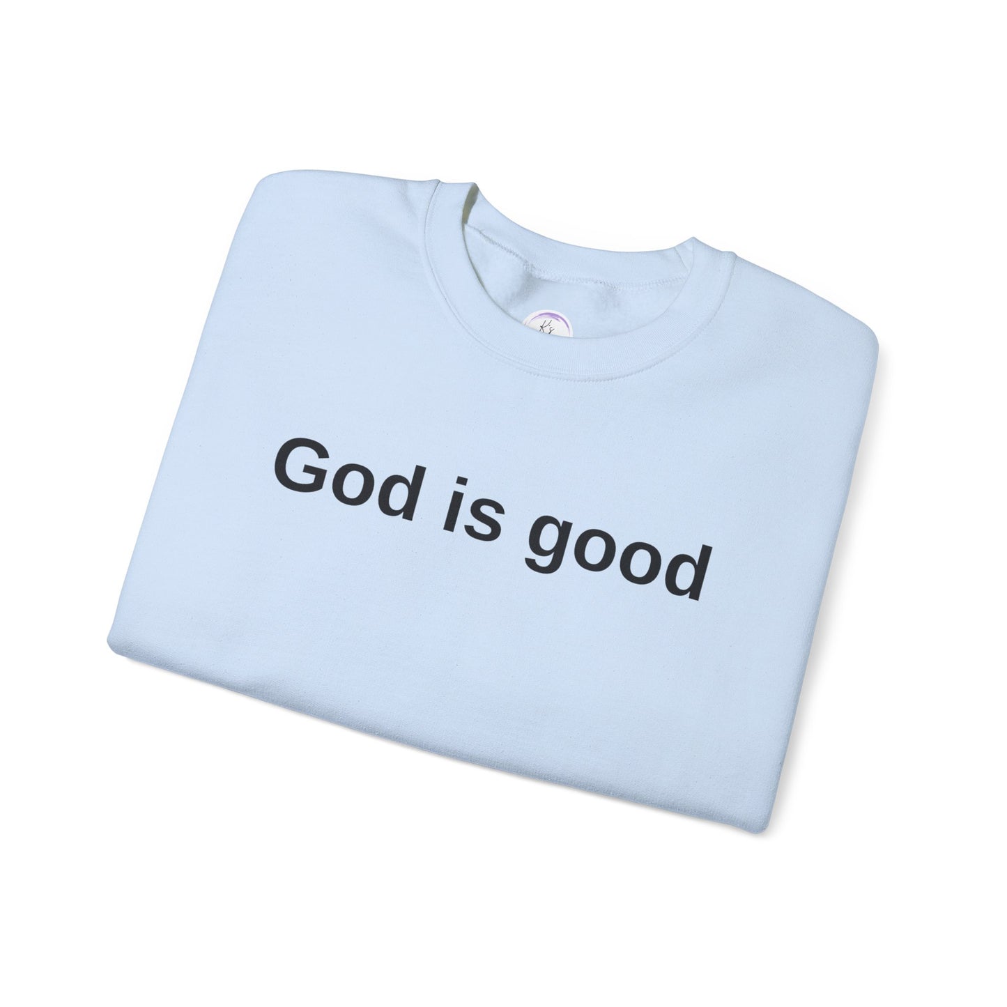 God is Good Unisex Heavy Blend Crewneck Sweatshirt - Cozy and Inspirational Apparel
