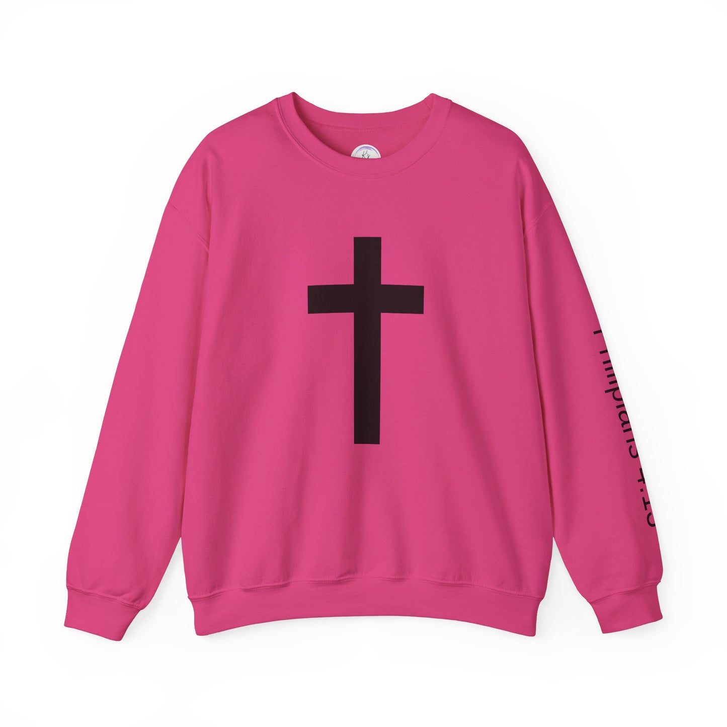 Inspirational Faith Crewneck Sweatshirt - Philippians 4:13
