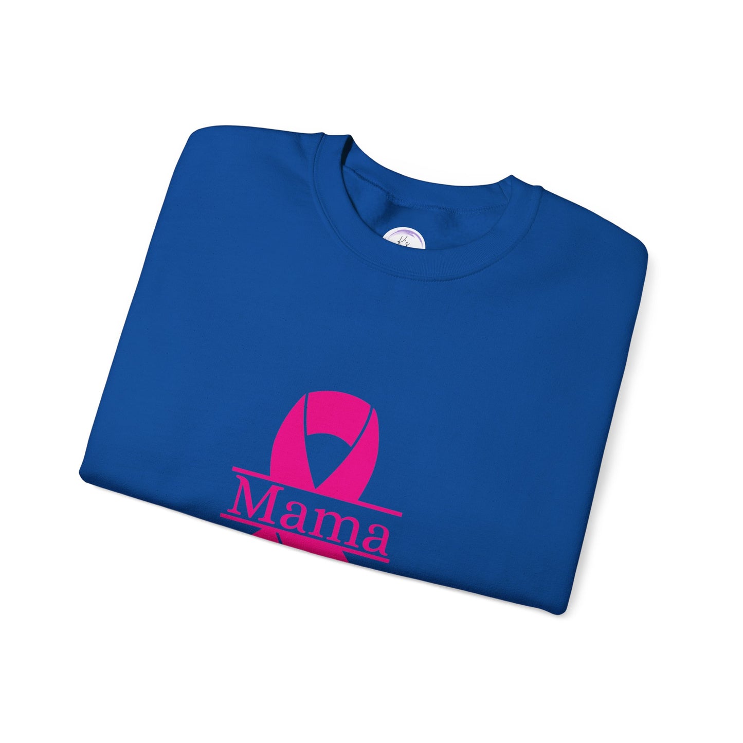 Breast Cancer Awareness Crewneck Sweatshirt - Mama Ribbon Design