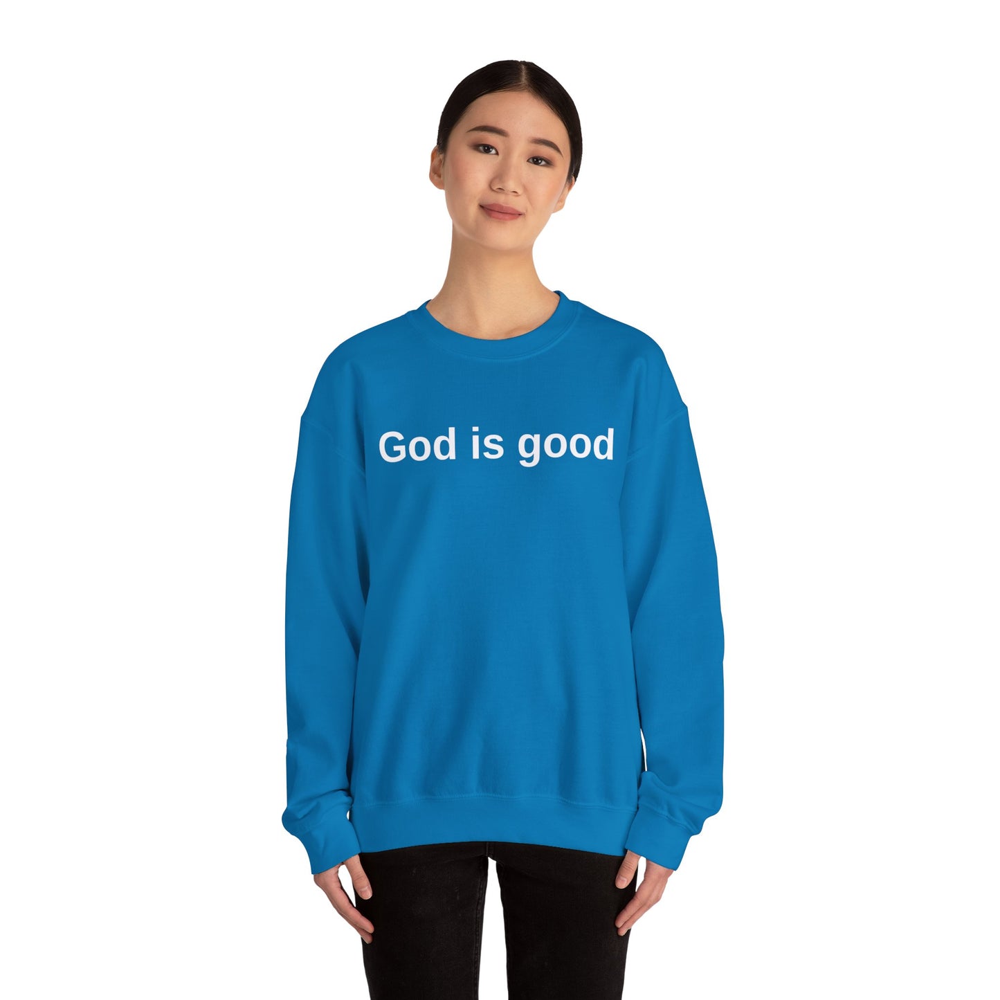 God is Good Unisex Crewneck Sweatshirt - Faith-Inspired Casual Wear
