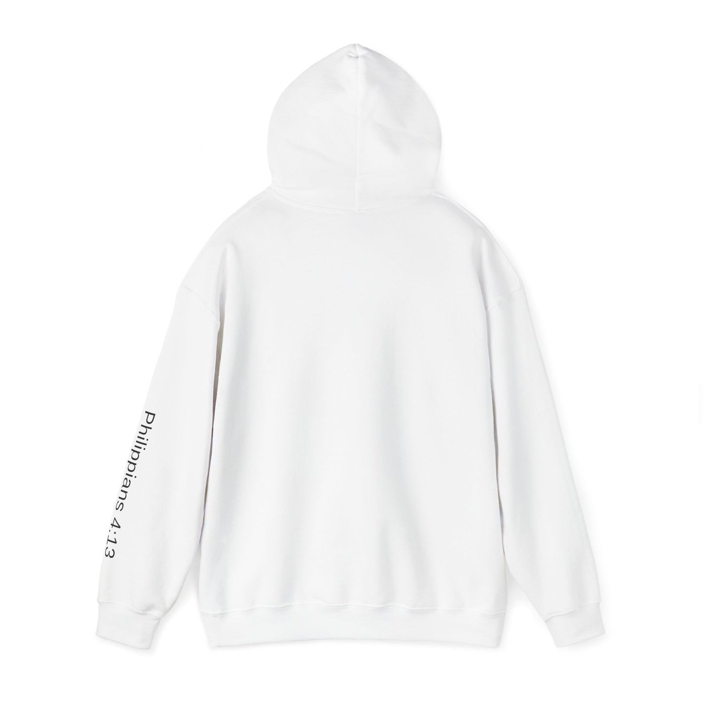Christian Cross Hoodie | Philippians 4:13 | Cozy Unisex Heavy Blend Sweatshirt