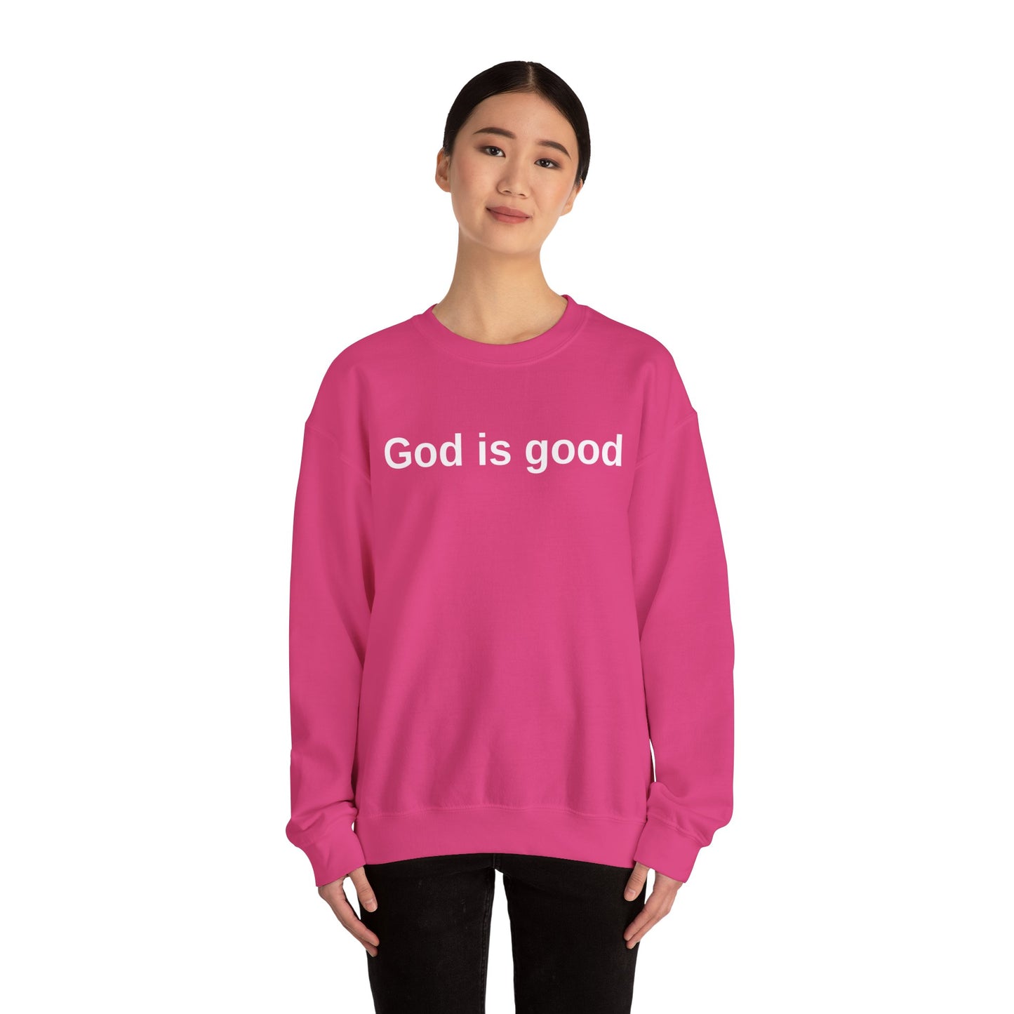 God is Good Unisex Crewneck Sweatshirt - Faith-Inspired Casual Wear