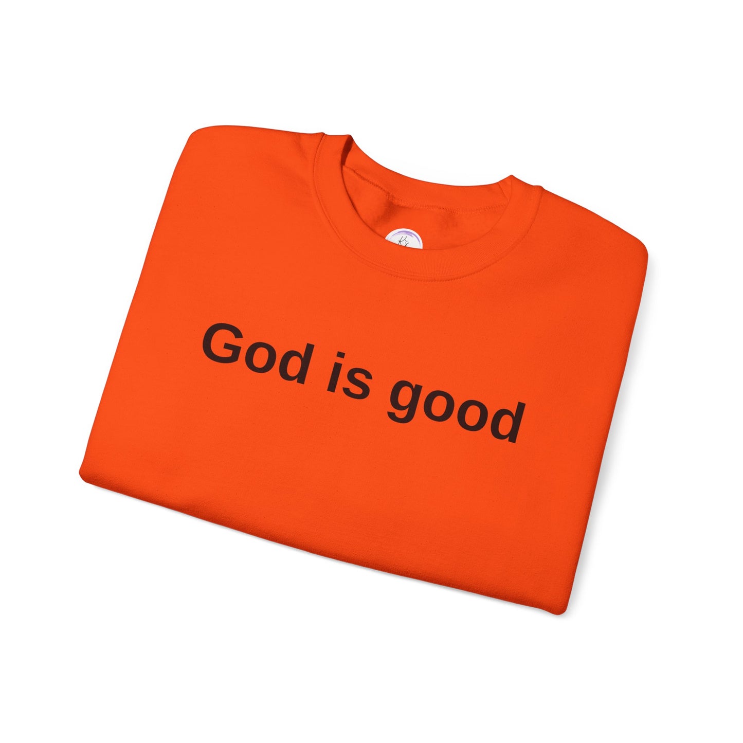 God is Good Unisex Heavy Blend Crewneck Sweatshirt - Cozy and Inspirational Apparel