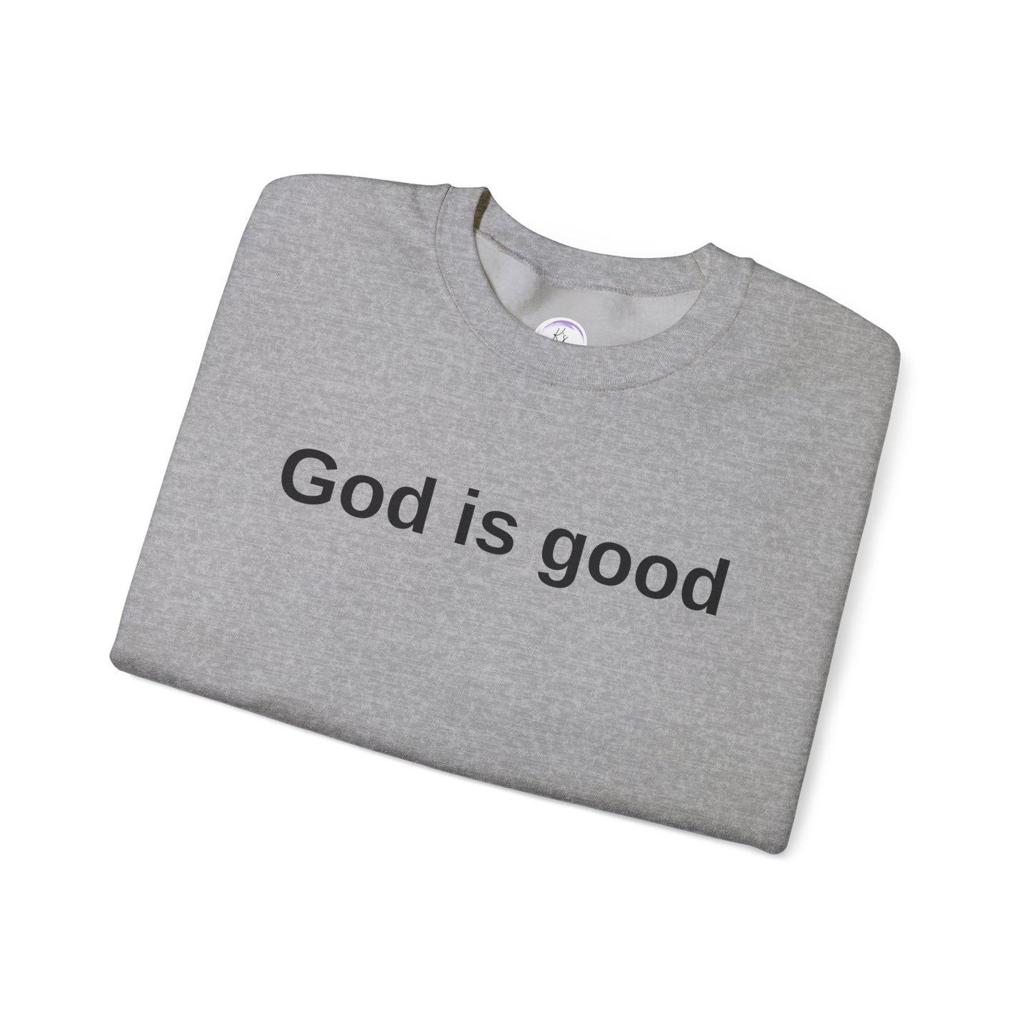 God is Good Unisex Heavy Blend Crewneck Sweatshirt - Cozy and Inspirational Apparel