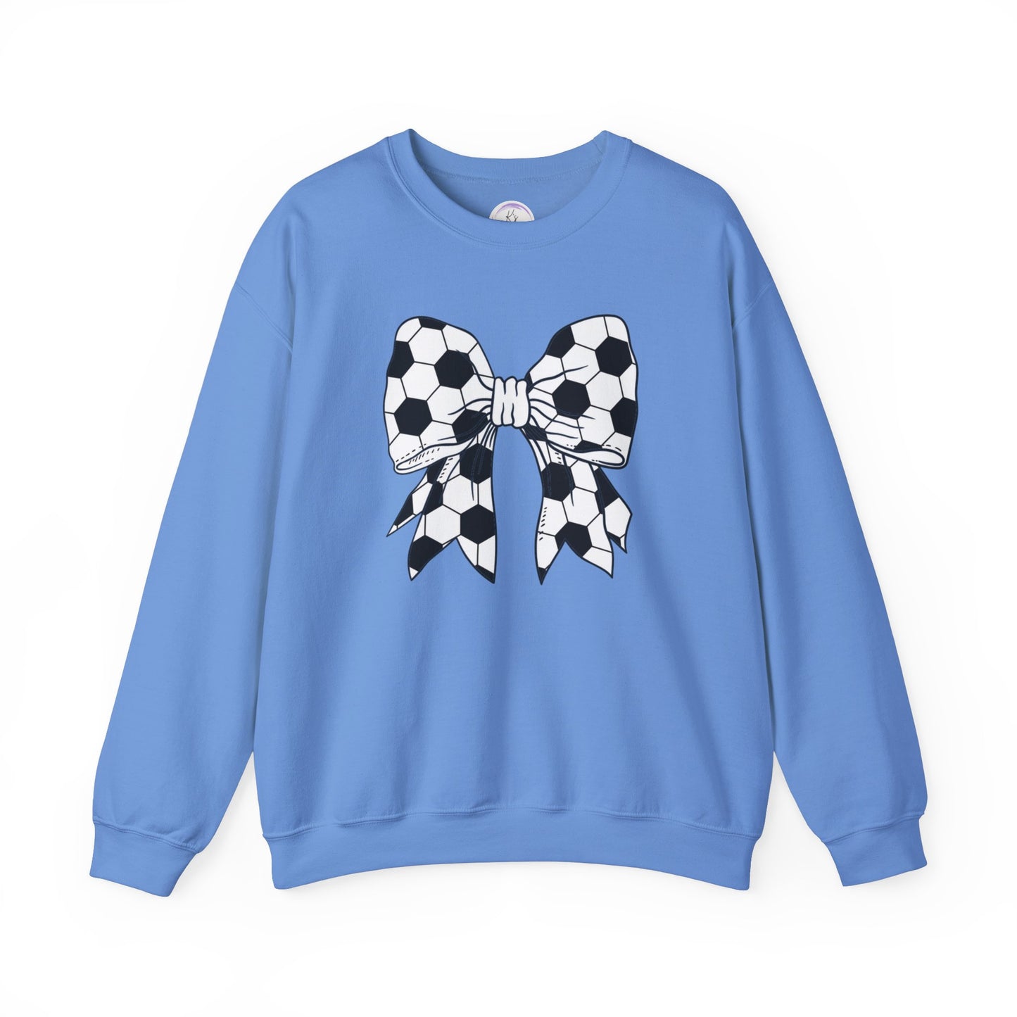 Soccer Bow Unisex Crewneck Sweatshirt – Perfect for Sports Fans and Athletes