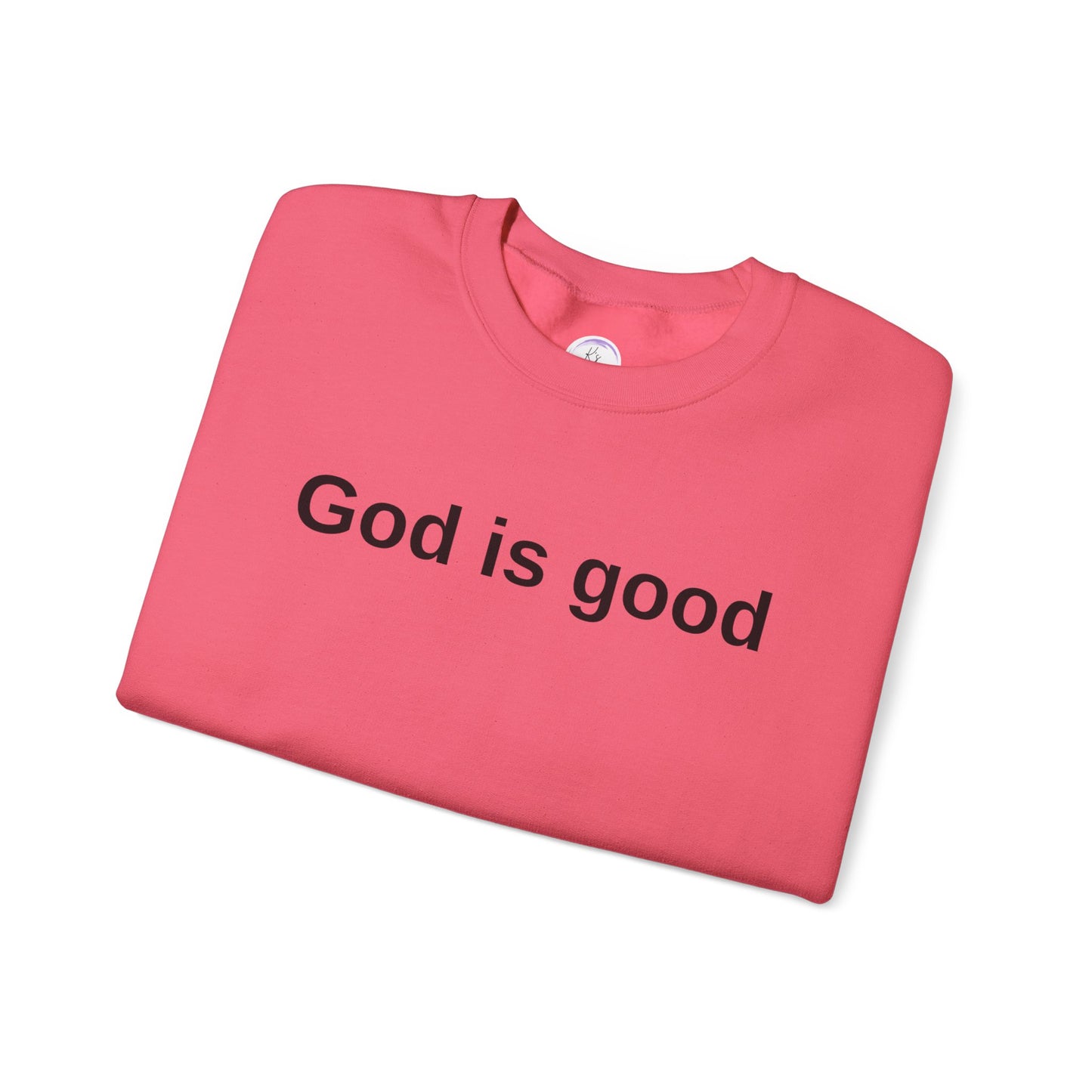 God is Good Unisex Heavy Blend Crewneck Sweatshirt - Cozy and Inspirational Apparel
