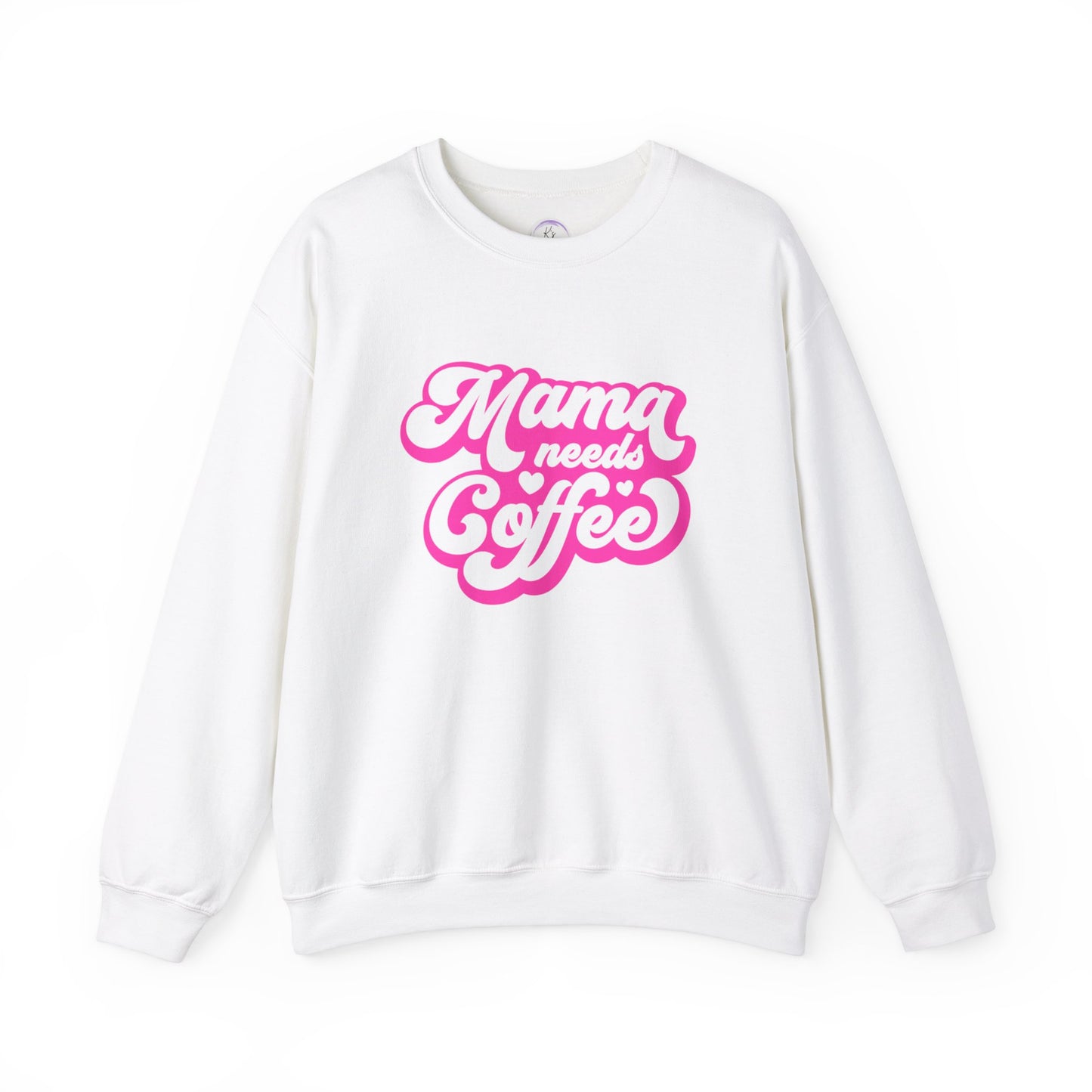 Mama Needs Coffee Unisex Heavy Blend™ Crewneck Sweatshirt - Cozy & Fun Gift for Moms