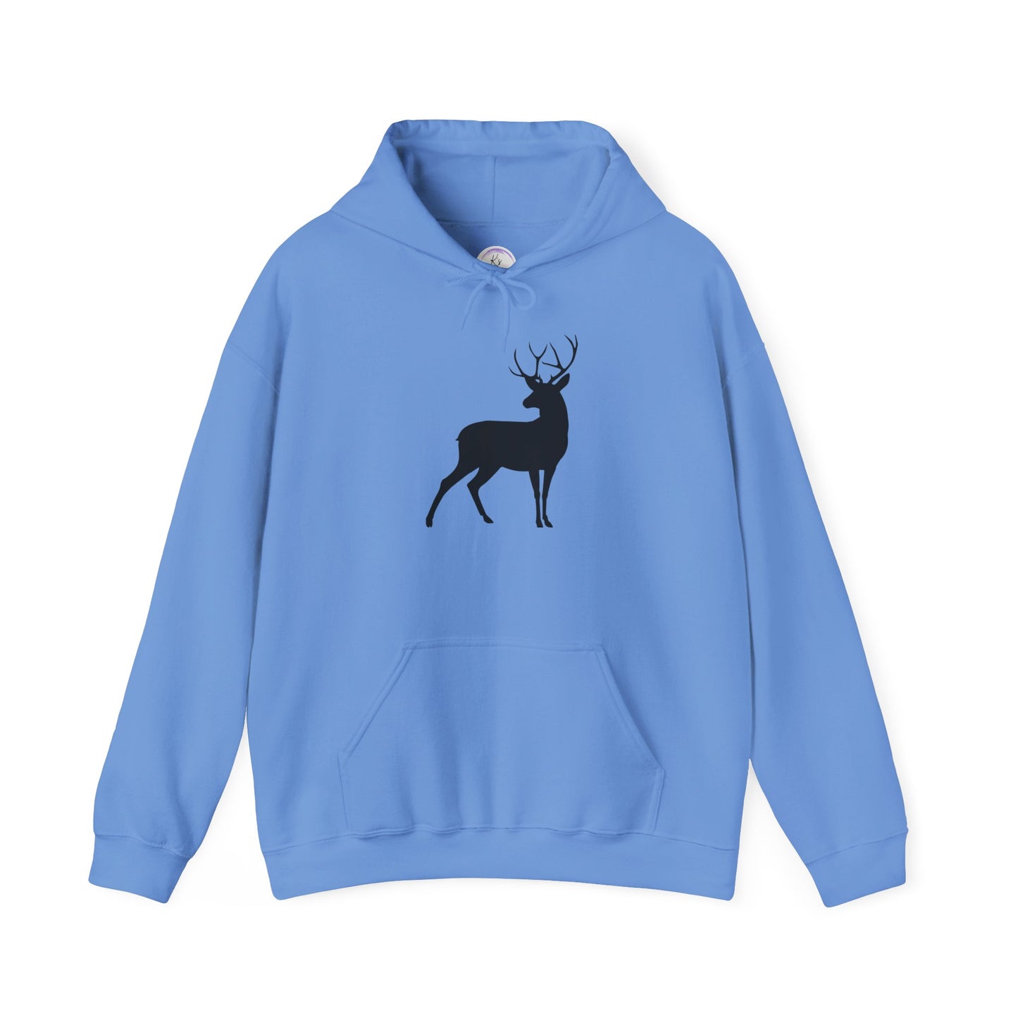 Unisex Deer Silhouette Heavy Blend Hoodie - Cozy Outdoor Apparel for Nature Lovers