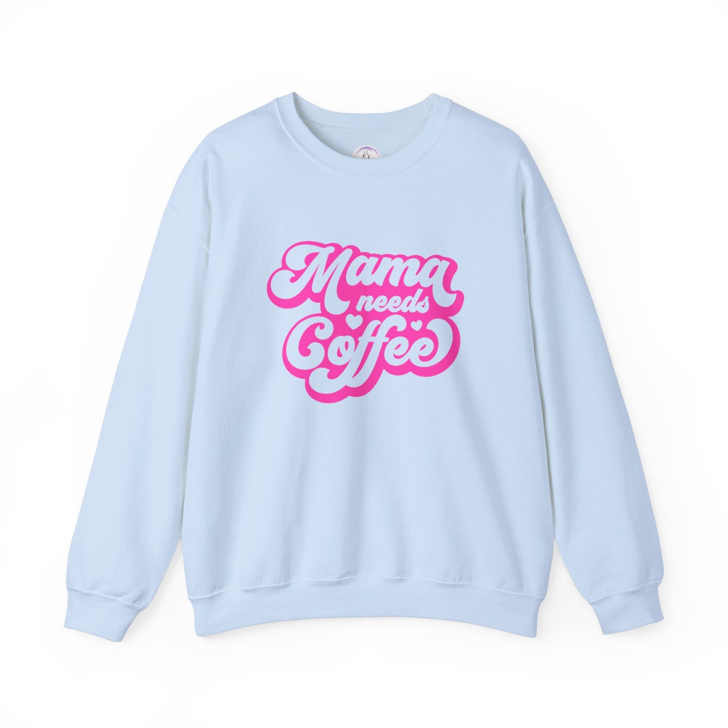 Mama Needs Coffee Unisex Heavy Blend™ Crewneck Sweatshirt - Cozy & Fun Gift for Moms