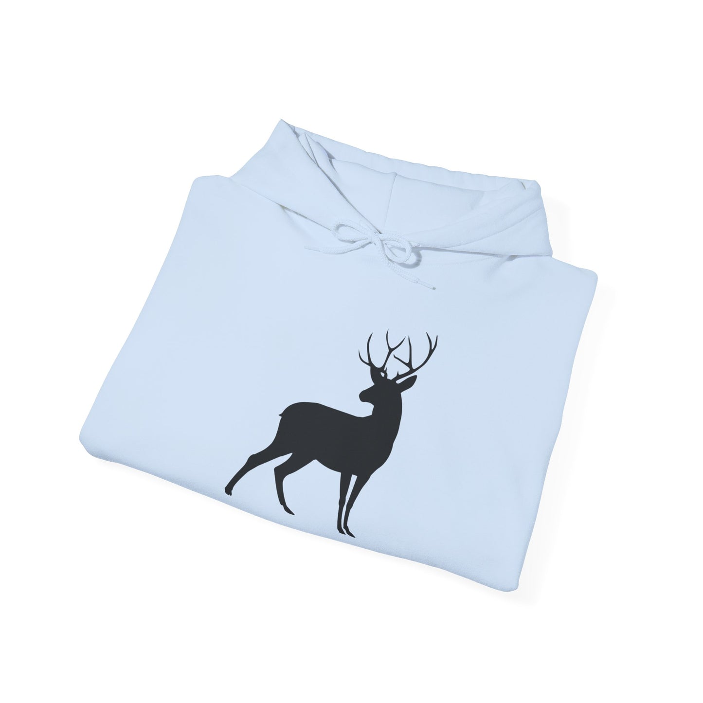 Unisex Deer Silhouette Heavy Blend Hoodie - Cozy Outdoor Apparel for Nature Lovers