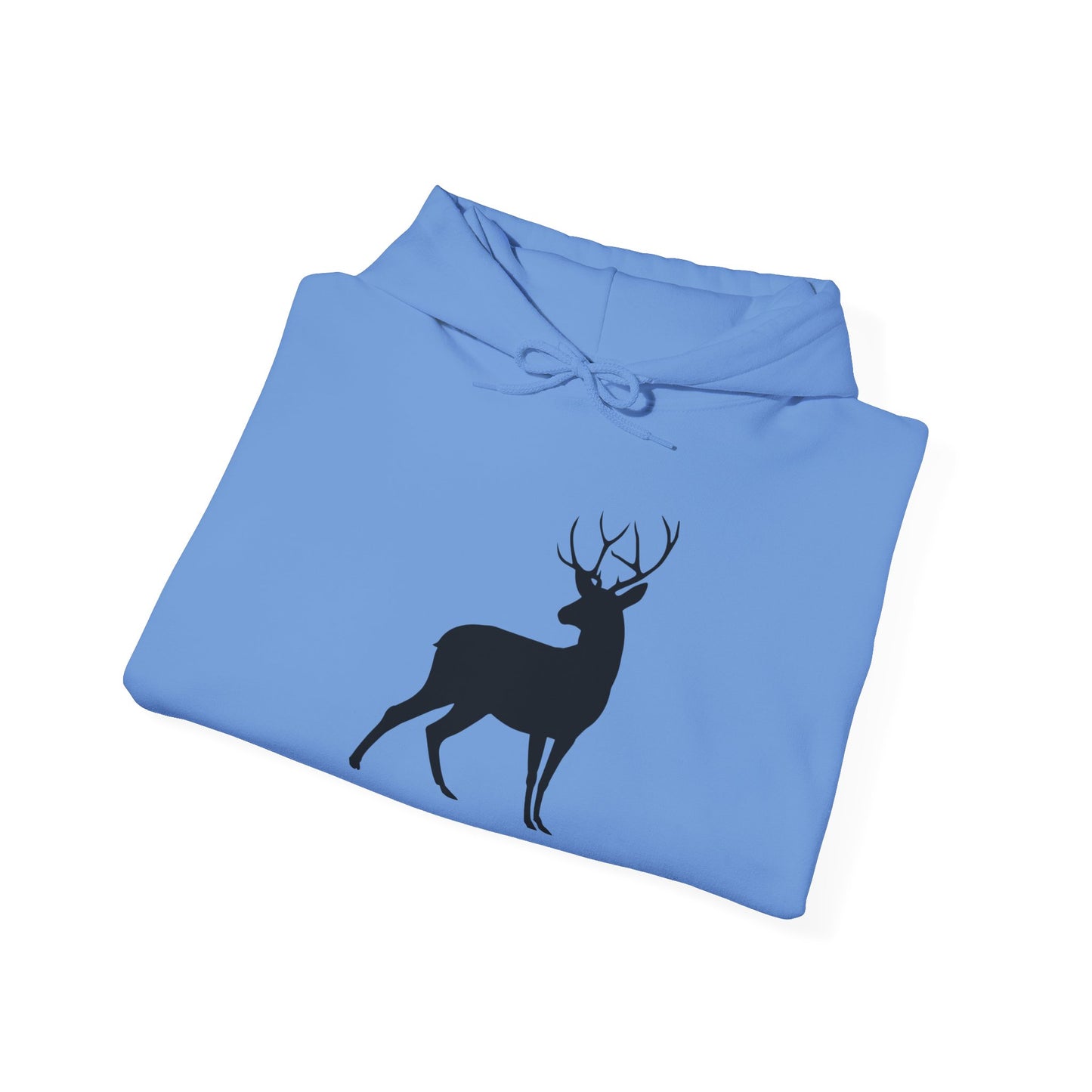 Unisex Deer Silhouette Heavy Blend Hoodie - Cozy Outdoor Apparel for Nature Lovers