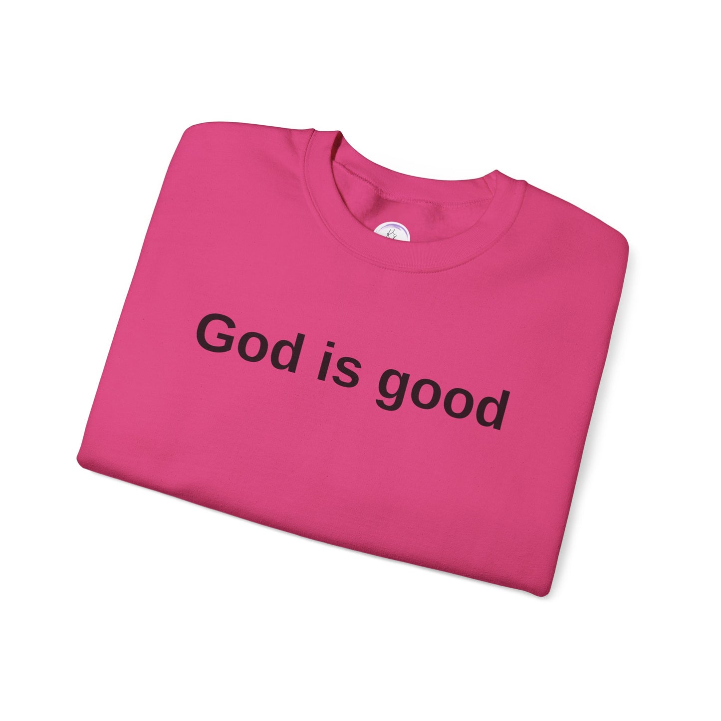 God is Good Unisex Heavy Blend Crewneck Sweatshirt - Cozy and Inspirational Apparel