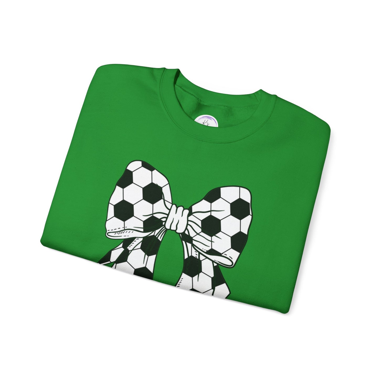 Soccer Bow Unisex Crewneck Sweatshirt – Perfect for Sports Fans and Athletes