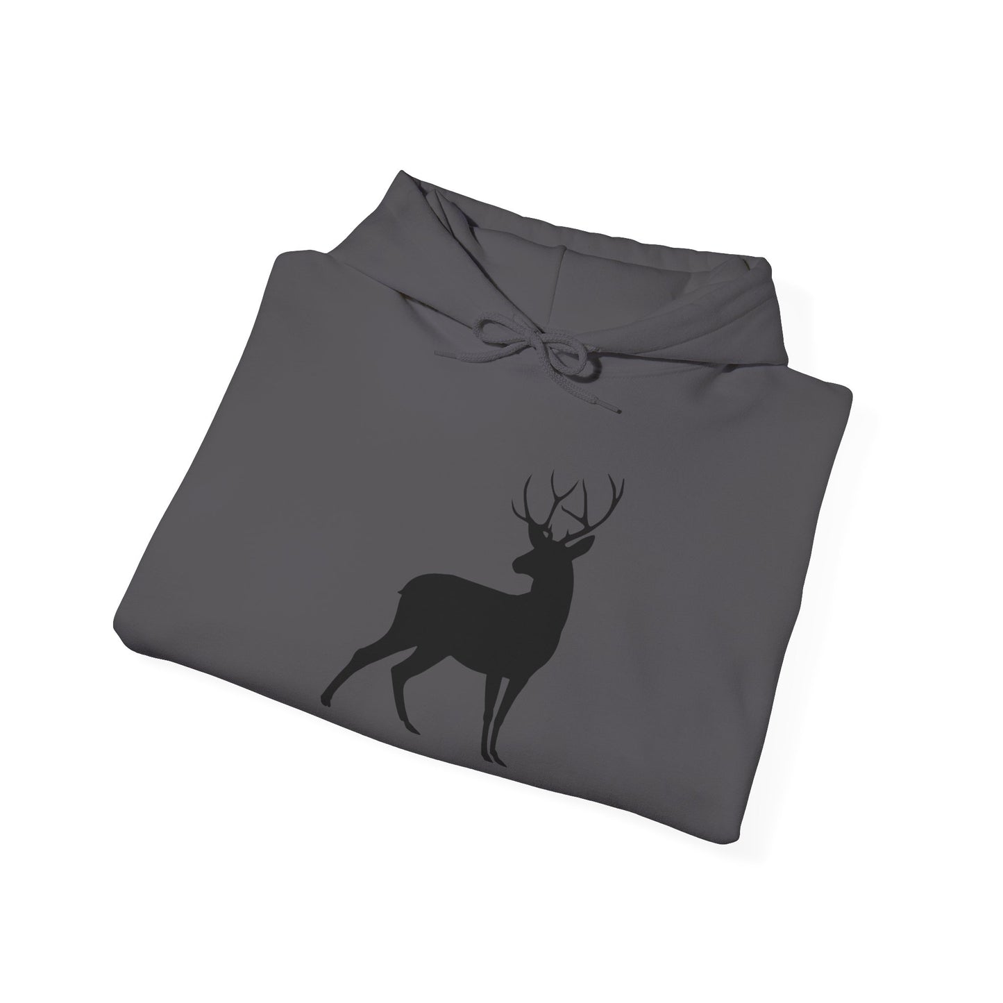 Unisex Deer Silhouette Heavy Blend Hoodie - Cozy Outdoor Apparel for Nature Lovers