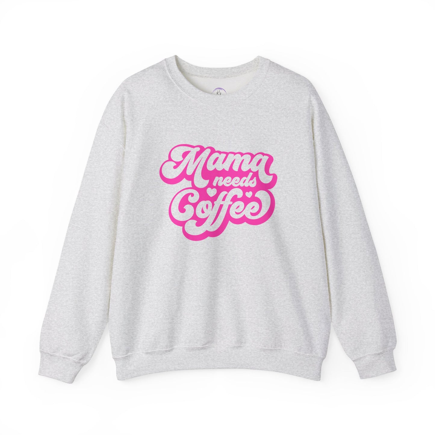 Mama Needs Coffee Unisex Heavy Blend™ Crewneck Sweatshirt - Cozy & Fun Gift for Moms