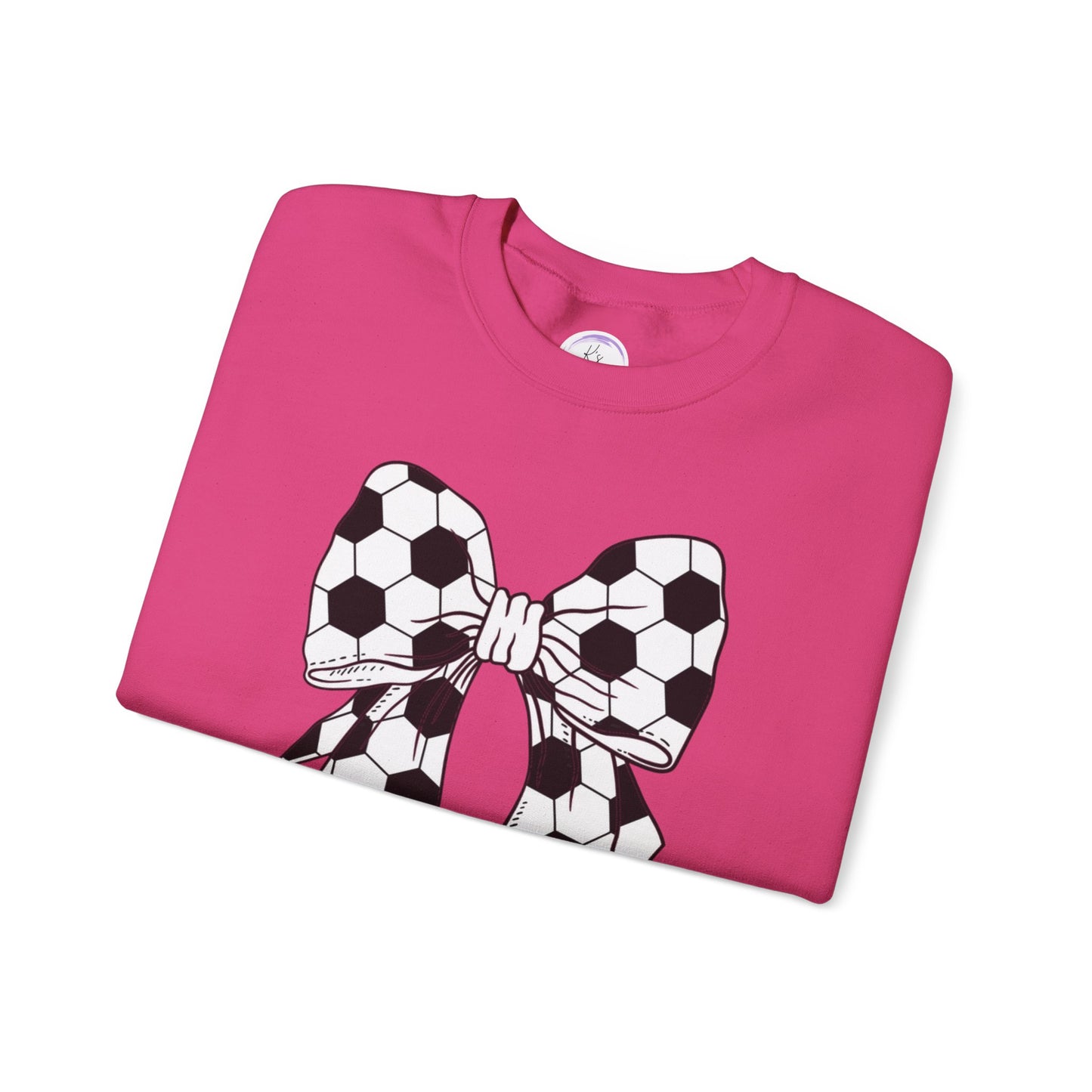 Soccer Bow Unisex Crewneck Sweatshirt – Perfect for Sports Fans and Athletes